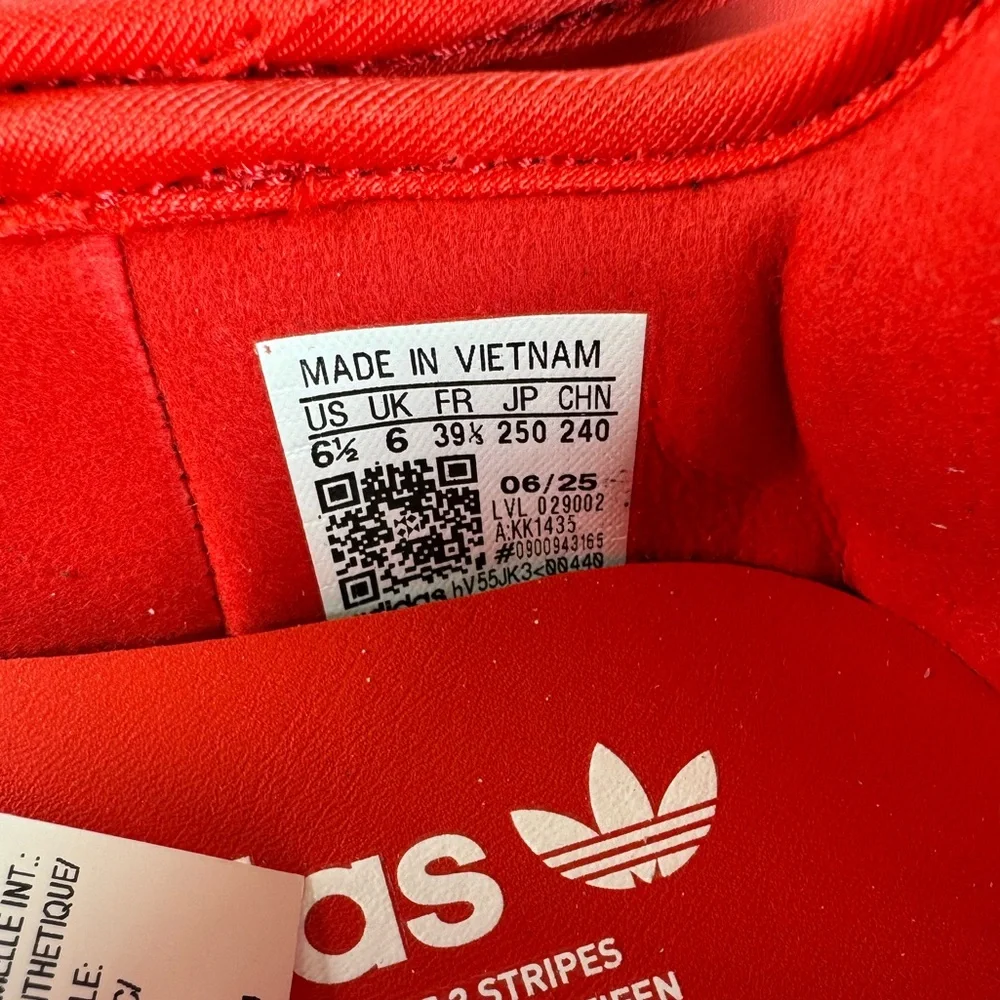 Adidas Samba Jane Red Gum Women’s Size 7.5 Mary Jane Sneakers - Picture 10 of 12